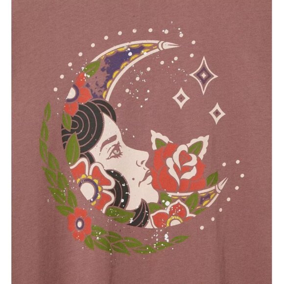 NWT Torrid 2 Tattoo Moon Classic Fit Heritage Jersey Tee 2X 18 20 - Picture 2 of 8